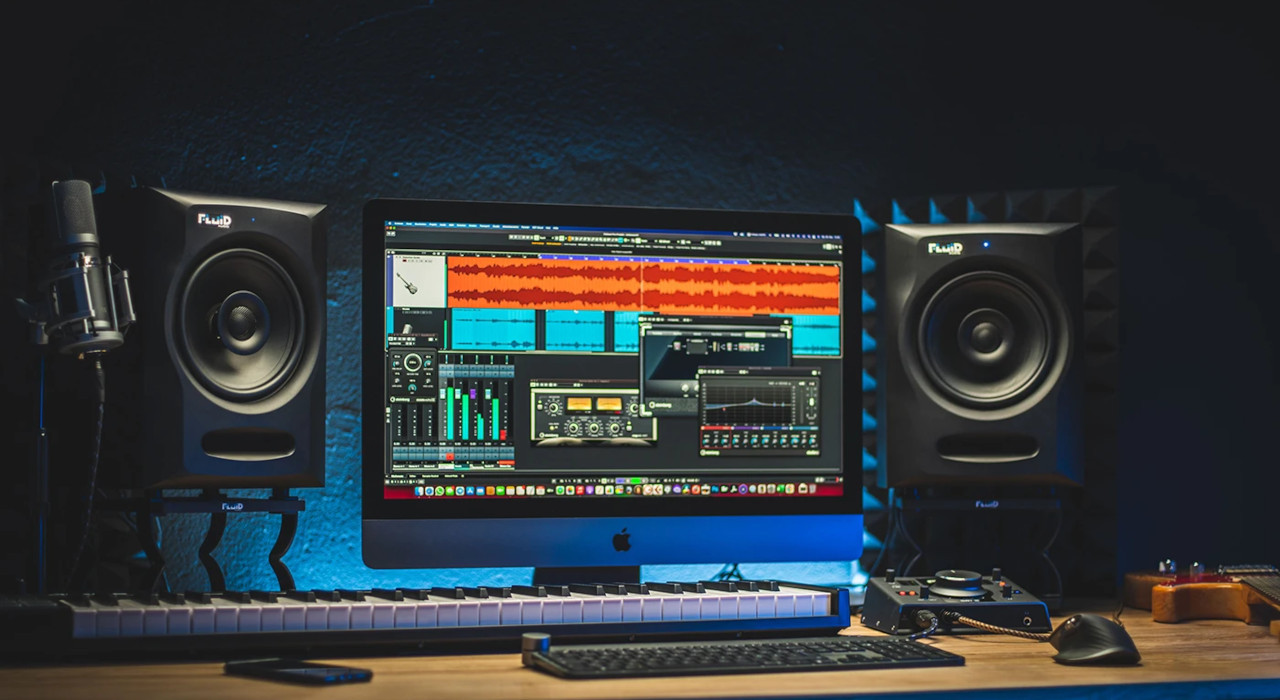 Fluid Audio DS8 - Para statywów pod 7-calowe i 8-calowe monitory studyjne - zdjęcie 2