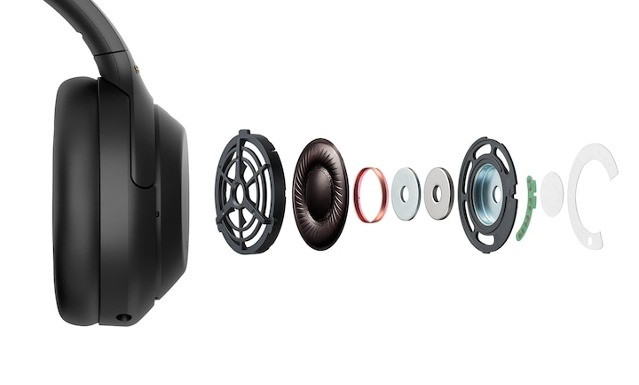 Słuchawki bezprzewodowe Sony WH1000XM4 czarne - zdjęcie 4
