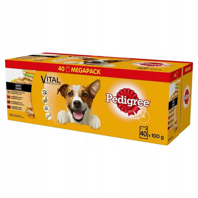 PEDIGREE Adult Mix Smaków z warzywami w Sosie - mokra karma dla psa - 40x100 g - zdjęcie 1