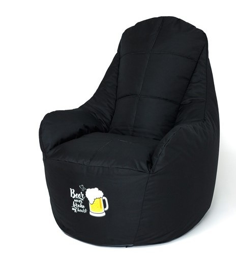 Pufa worek sako BOSS czarny XXL 140x90 - zdjęcie 1