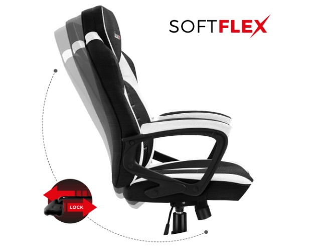 Fotel gamingowy Huzaro Force 2.5 White Mesh - zdjęcie 7