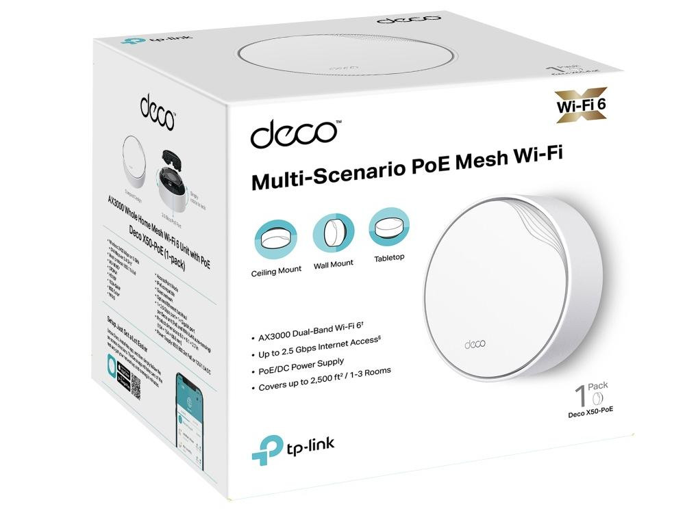 System mesh TP-LINK Deco X50-PoE(1-pack) - zdjęcie 1