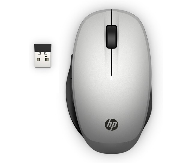 MYSZ optyczna bezprzewodowa HP Dual Mode 6CR72AA Srebrna - zdjęcie 2