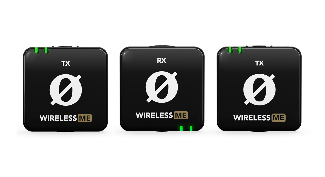RODE Wireless ME Dual - Kompaktowy bezprzewodowy system mikrofonowy z dwoma nadajnikami do nagrywania dwukanałowego (czarny) - zdjęcie 1