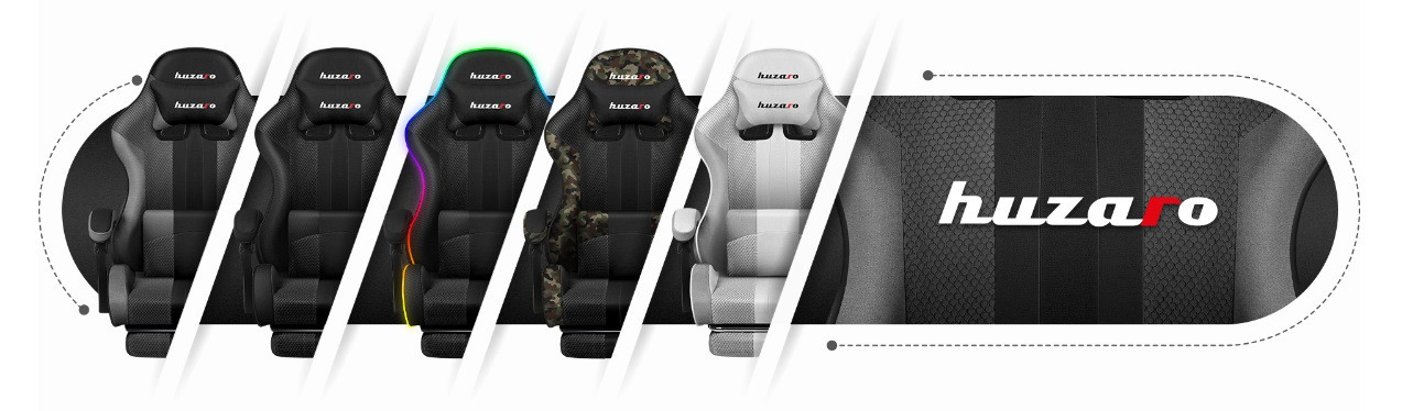 Fotel gamingowy Huzaro Force 4.7 Grey Mesh - zdjęcie 1
