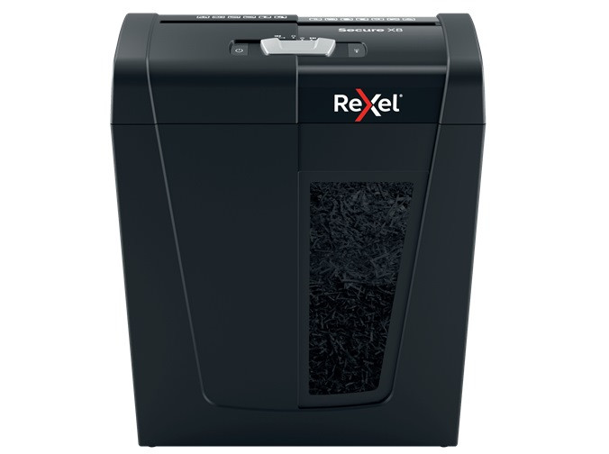 Rexel Niszczarka Secure X8 (P-4), 8 kartek, 14 l kosz - zdjęcie 1