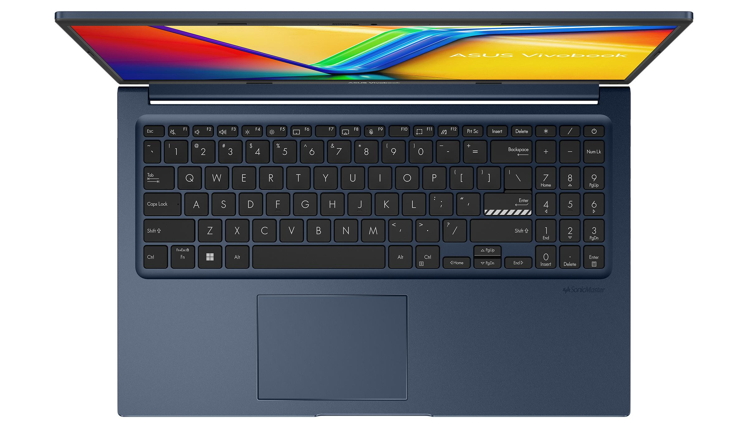 ASUS Vivobook 15 X1504VA-BQ968 i3-1315U 15.6"FHD IPS-level 60Hz 250nits AG 16GB DDR4 SSD512 UHD Graphics Cam720p WLAN+BT 42WHrs NoOS Quiet Blue - zdjęcie 2