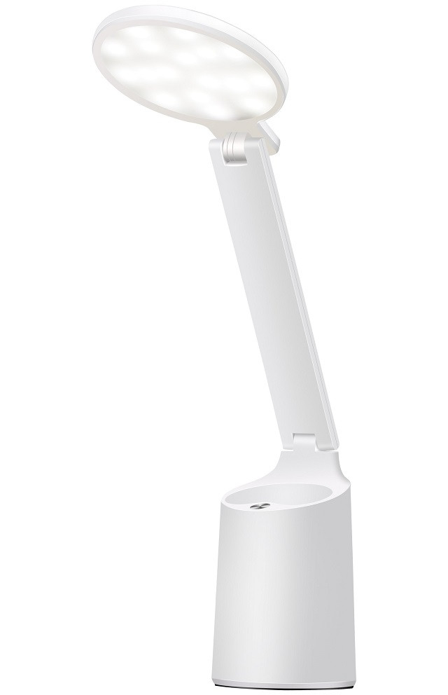 Nowoczesna lampka na biurko LED Activejet FUTURE biała z wbudowaną baterią akumulatorem wielokrotnego ładowania - zdjęcie 4