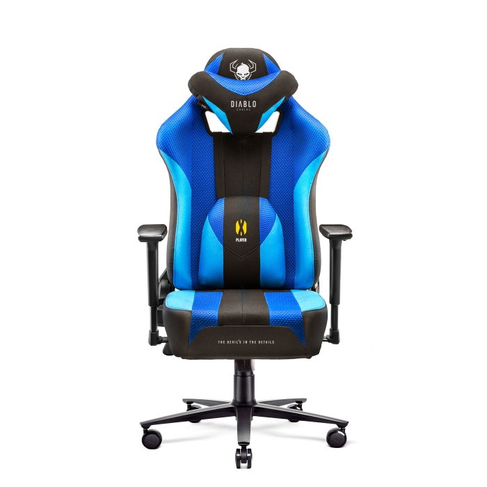 Fotel gamingowy DIABLO X-PLAYER 2.0 Frost Black normal fotel - zdjęcie 1