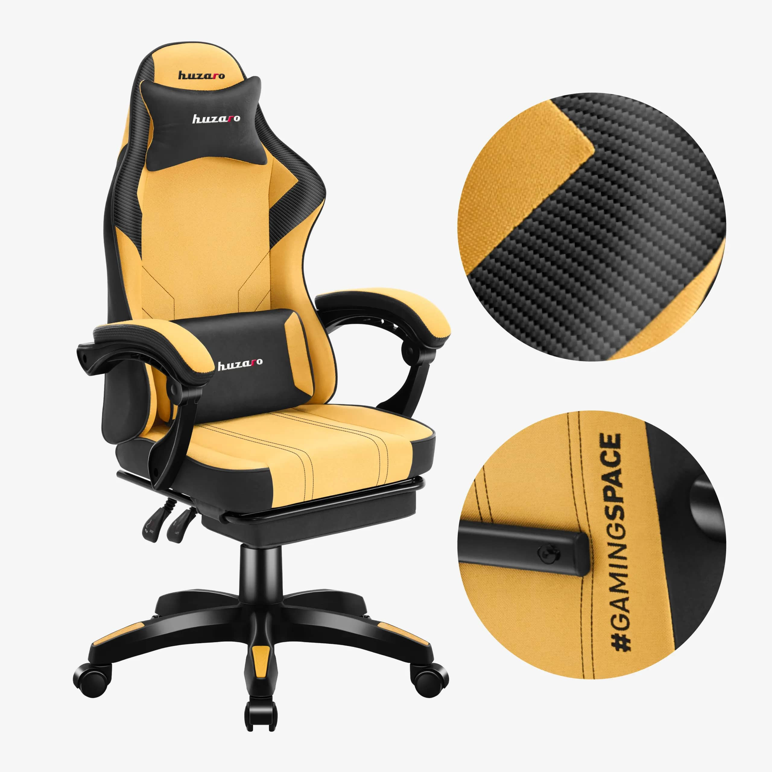 Fotel gamingowy Force 3.7 Yellow - zdjęcie 6