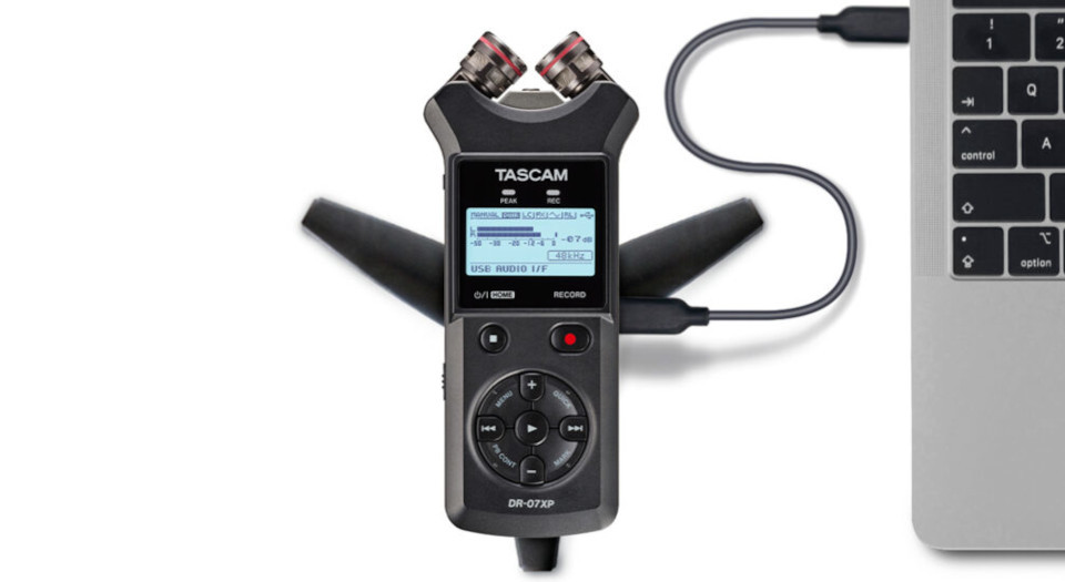 Tascam DR-07XP - Przenośny rejestrator cyfrowy z interfejsem USB - zdjęcie 4