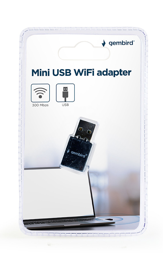 GEMBIRD KARTA SIECIOWA WIFI USB MICRO 300 MBPS - zdjęcie 1
