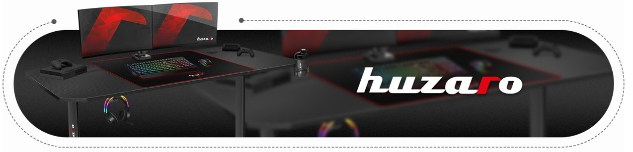 Biurko gamingowe Huzaro Hero 4.7 Black - zdjęcie 1