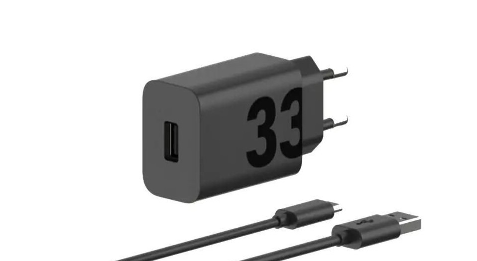 Motorola TurboPower Wall Charger 33W USB-C, 1m C-C cable, Black - zdjęcie 1