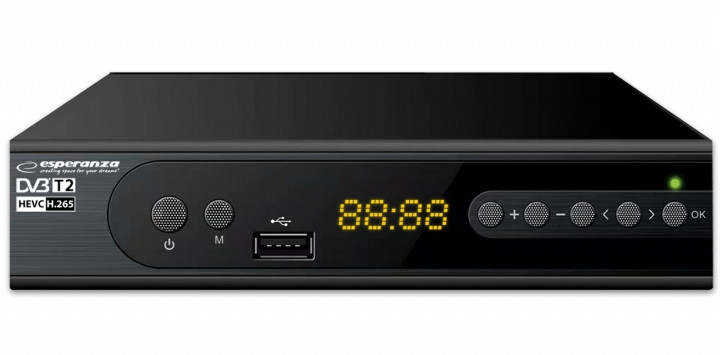 ESPERANZA TUNER DVB-T2 H.265/HEVC EV106P - zdjęcie 2