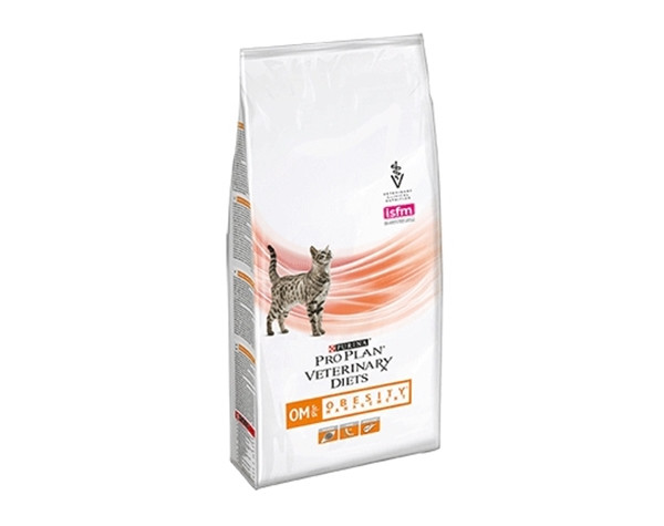 PURINA Pro Plan Veterinary Diets Feline OM St/Ox Obesity Management - sucha karma dla kota - 1,5kg - zdjęcie 2