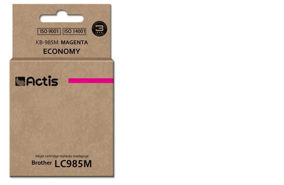 Actis KB-985M Tusz do drukarki Brother, Zamiennik Brother LC985M; Standard; 19,5 ml; purpurowy. - zdjęcie 1