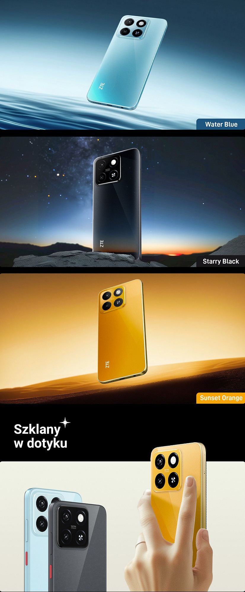 Smartfon ZTE Blade A55 4/64GB (Starry Black) - zdjęcie 4