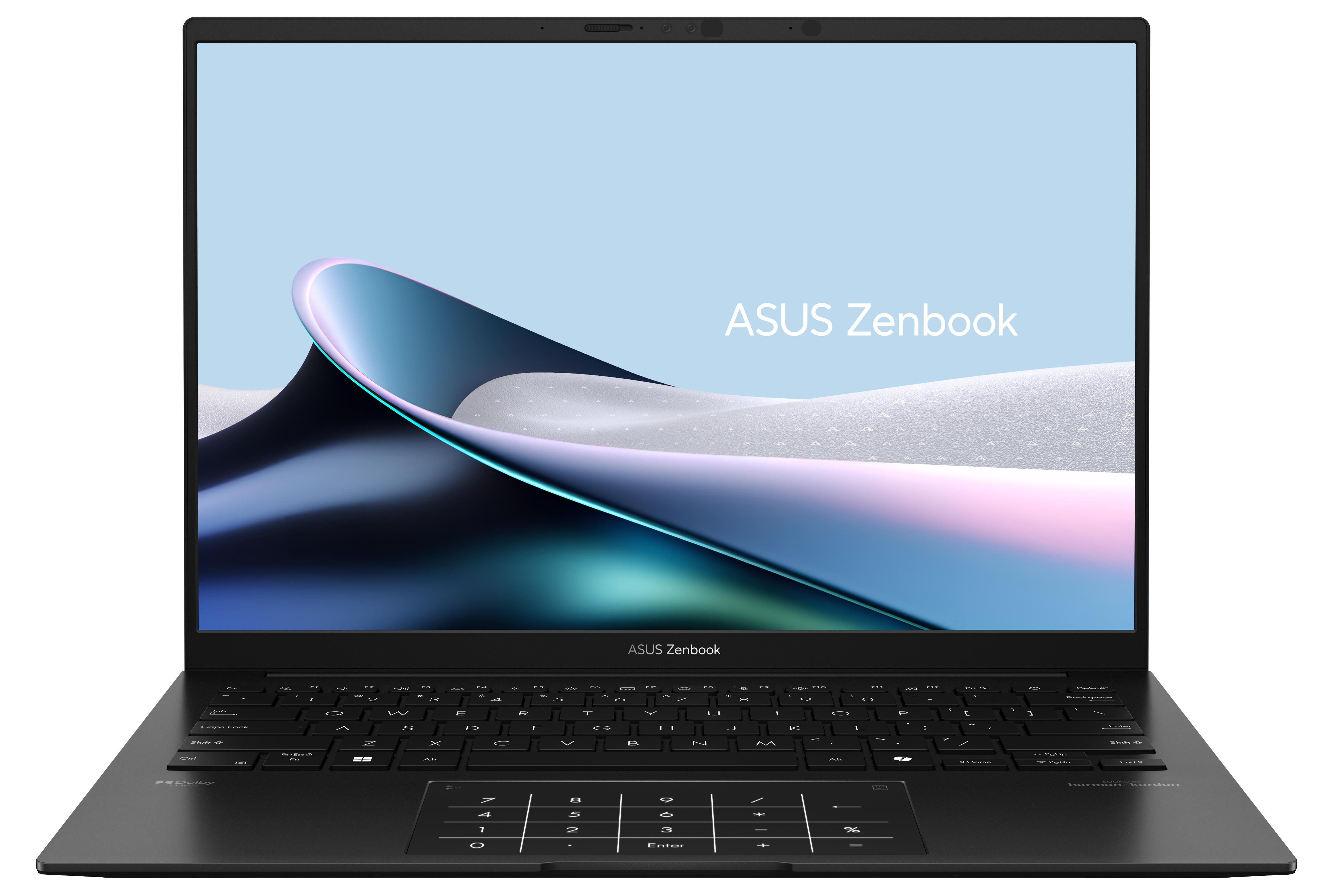ASUS UM3406HA-WS74T Ryzen 7 8840HS 14"WUXGA Touch OLED 16GB SSD512 BT BLKB Win11 Jade Black (REPACK) 2Y - zdjęcie 2