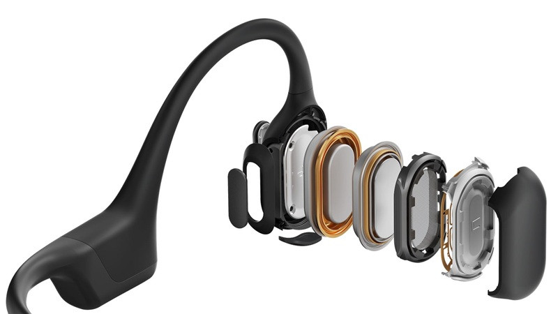 Słuchawki bezprzewodowe kostne Shokz OpenRun Pro Mini USB-A czarne - zdjęcie 4
