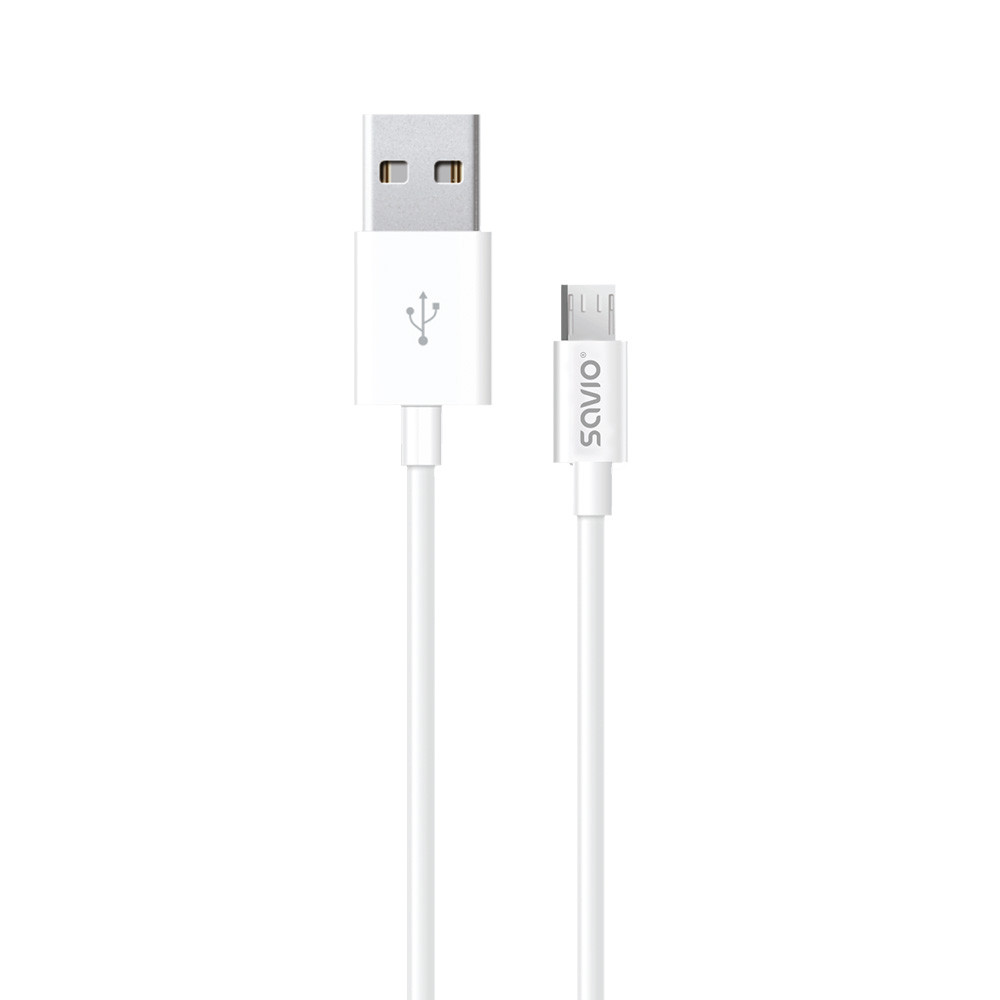 SAVIO KABEL USB - MICRO USB 2.1A, 2M CL-124 - zdjęcie 1
