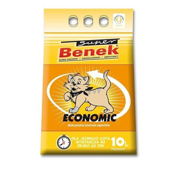 Certech Super Benek Economic - żwirek dla kota zbrylający 10 l - zdjęcie 1