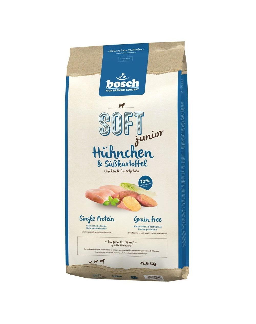 BOSCH Soft Junior Kurczak i bataty - sucha karma dla psa - 12,5kg - zdjęcie 1