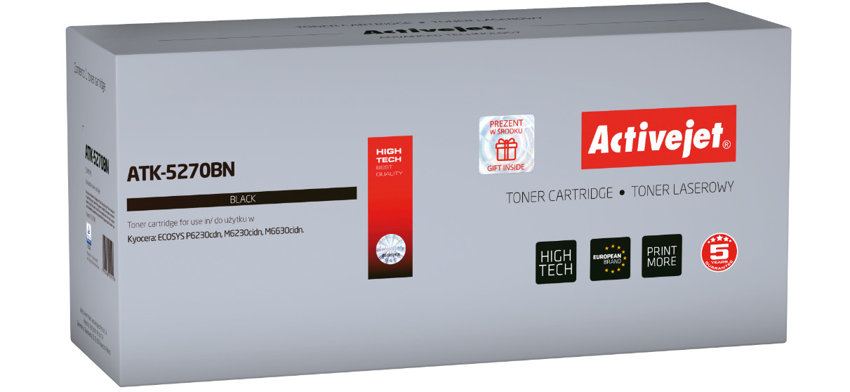 Activejet ATK-5270BN Toner do drukarki Kyocera, Zamiennik Kyocera TK-5270K; Supreme; 8000 stron; Czarny. - zdjęcie 6