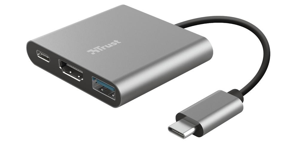 Adapter TRUST DALYX 3-IN-1 USB-C (23772) - zdjęcie 1