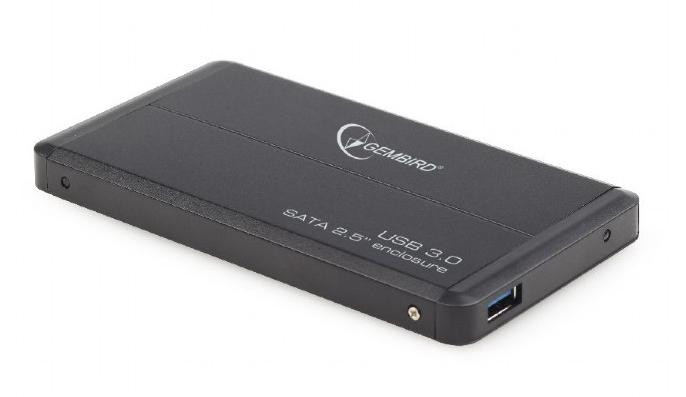 GEMBIRD OBUDOWA USB 3.0 2.5" SATA CZARNA - zdjęcie 1