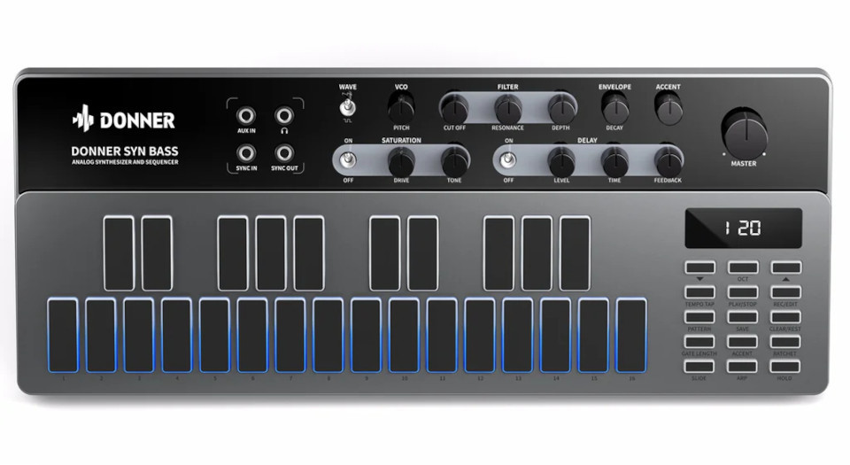 DONNER B1 - Analogowy syntezator basowy - zdjęcie 2