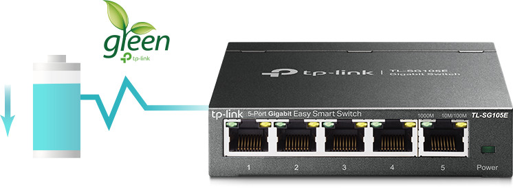 TP-Link TL-SG105E 5-Port Gigabit Easy Smart Switch Desktop - zdjęcie 9