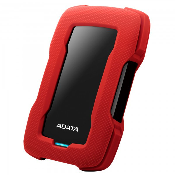 Dysk zewnętrzny HDD ADATA HD330 AHD330-2TU31-CRD (2TB; 2.5"; USB 3.2; czerwony) - zdjęcie 2
