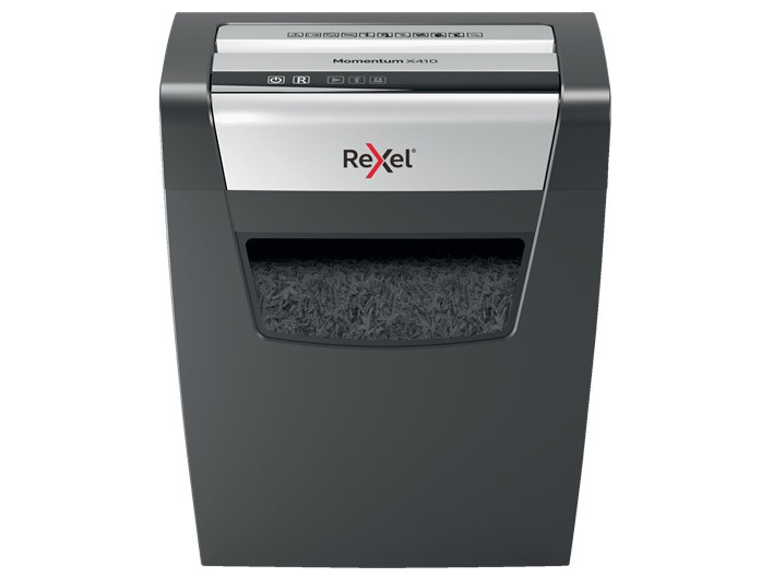 Rexel Niszczarka Momentum X410, 10 kartek, 23 l kosz - zdjęcie 1