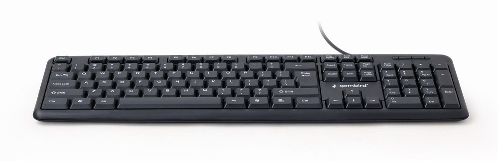 Klawiatura Gembird przewodowa KB-U-103-RU ( czarny rosyjska USB ) - zdjęcie 3