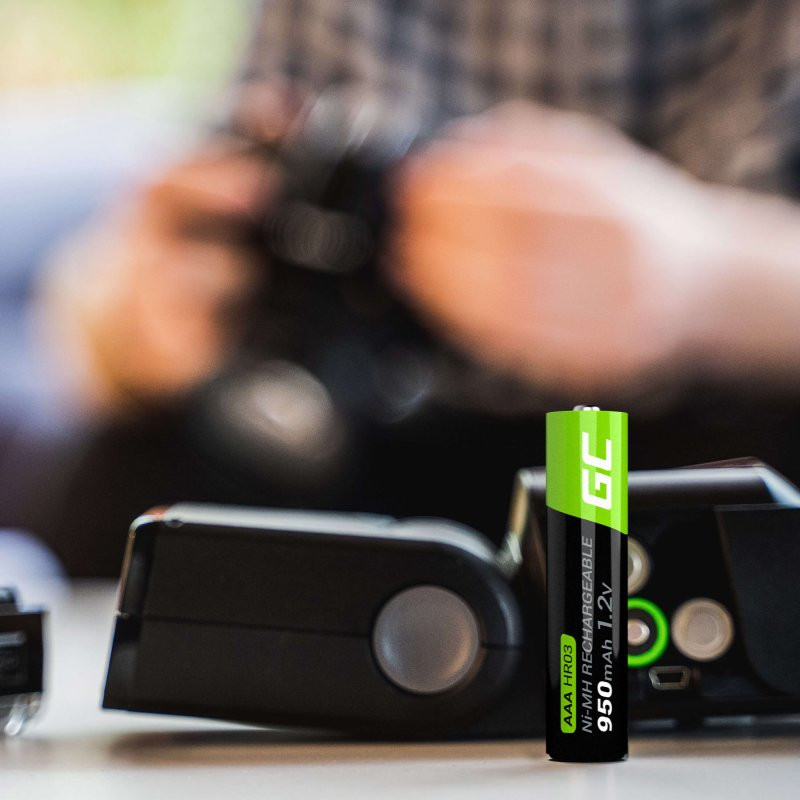 GREEN CELL AKUMULATORKI PALUSZKI 4X AAA R3 950MAH - zdjęcie 2