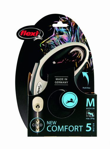 FLEXI New Comfort M czarna - automatyczna smycz dla psa - 5m - zdjęcie 2