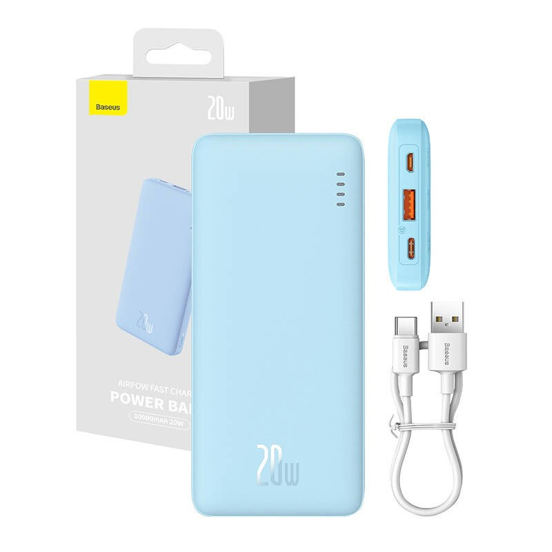 BASEUS POWERBANK AIRPOW 10000MAH 20W (NIEBIESKI) - zdjęcie 1