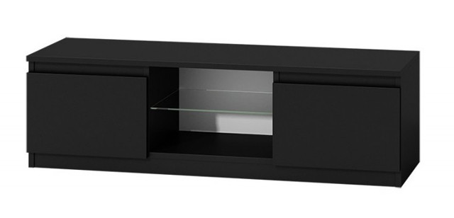 STOLIK RTV 120 CZARNY LAKIER FRONT - zdjęcie 2