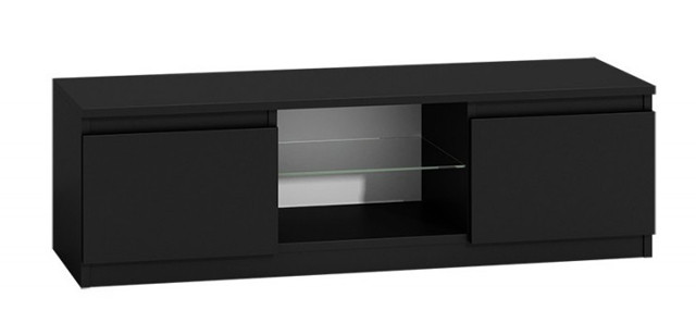 STOLIK RTV 120 CZARNY LAKIER FRONT - zdjęcie 1