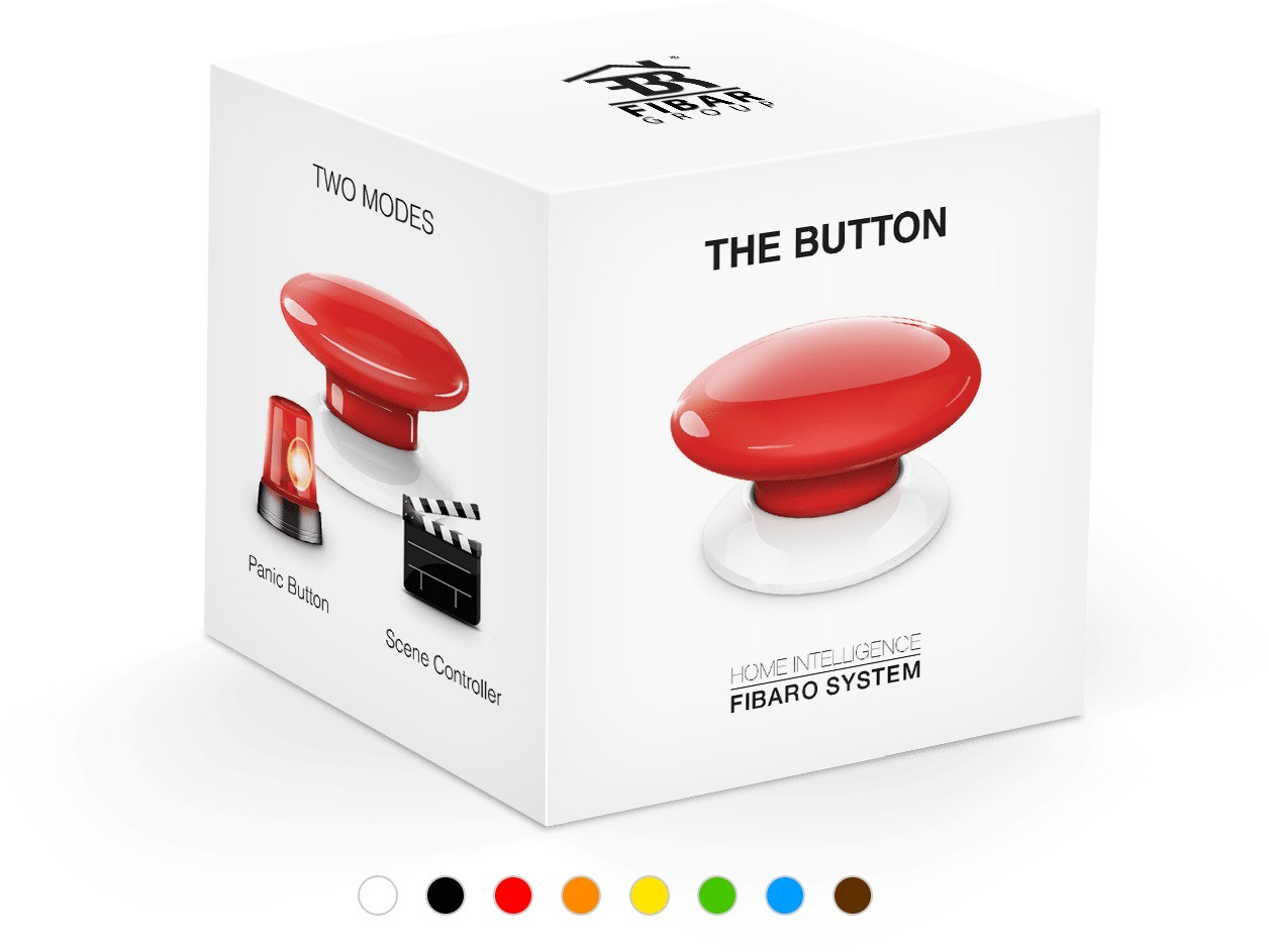 FIBARO Przycisk The Button Z-Wave FGPB-101-6 ZW5 (Bluetooth, Z-Wave; kolor niebieski) - zdjęcie 3