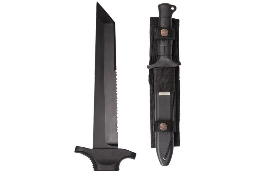 Nóż Mil-Tec German Combat Knife Black 2000 stal 440 - zdjęcie 1