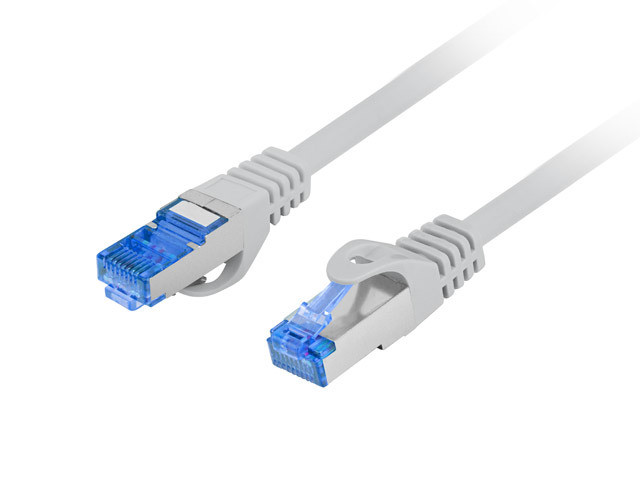 LANBERG PATCHCORD S/FTP KAT.6A 10M SZARY LSZH - zdjęcie 1