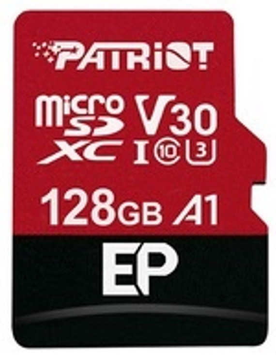 PATRIOT EP PRO micro SDXC 128GB A1 V30 U3 CL10+Adap - zdjęcie 1