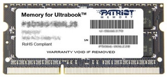 PATRIOT DDR3 8GB Ultrabook 1600MHz CL11 SO-DIMM - zdjęcie 1