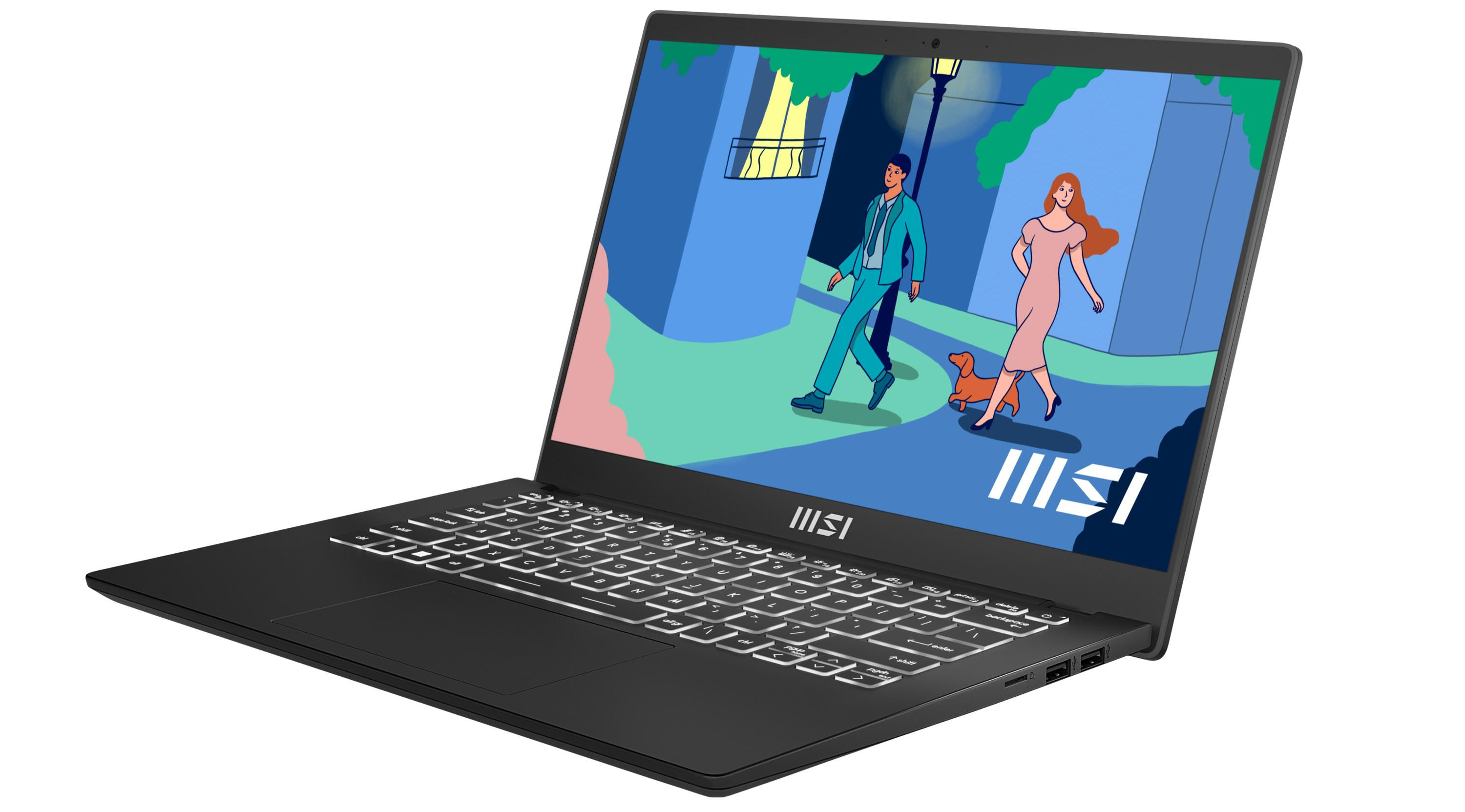 MSI Modern 14 C12MO-868PL i5-1235U 14" FHD 60Hz IPS-Level 16GB DDR4 3200 SSD512 Intel Iris Xe Graphics Win11 - zdjęcie 4