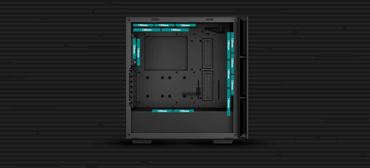 Obudowa DeepCool CH560 ARGB BK (R-CH560-BKAPE4-G-1) - zdjęcie 4