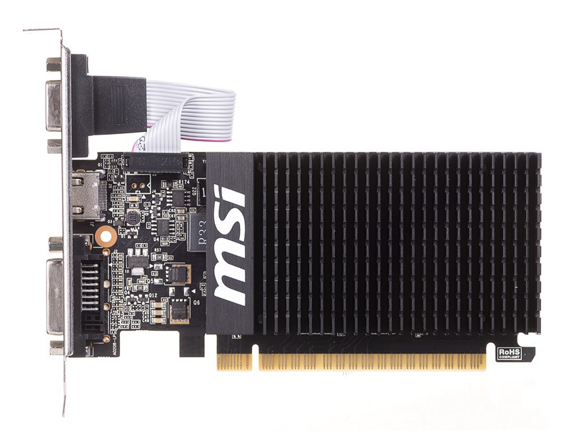 Karta graficzna MSI GeForce® GT 710, 2GB DDR3 (64 Bit), HDMI, DVI, D-Sub - zdjęcie 3