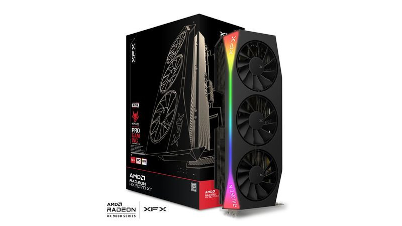 Karta graf. XFX Mercury RX 9070XT OC GAM E RGB 16GB - zdjęcie 3