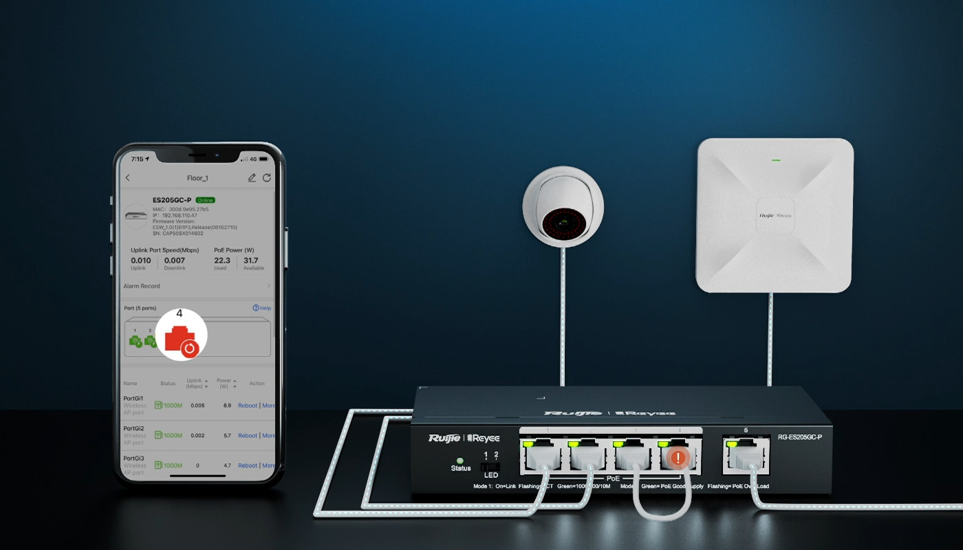 Switch Easy Smart Ruijie Reyee RG-ES216GC-V2 - zdjęcie 4